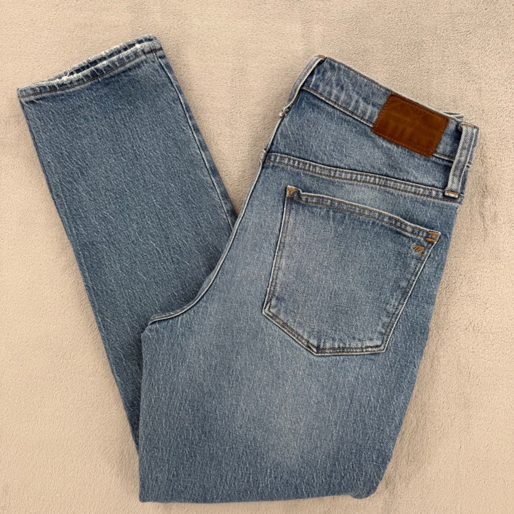 Madwell The High-Rise Slim Boyjean Medium Wash Denim Jeans‎ Women's Size 27P